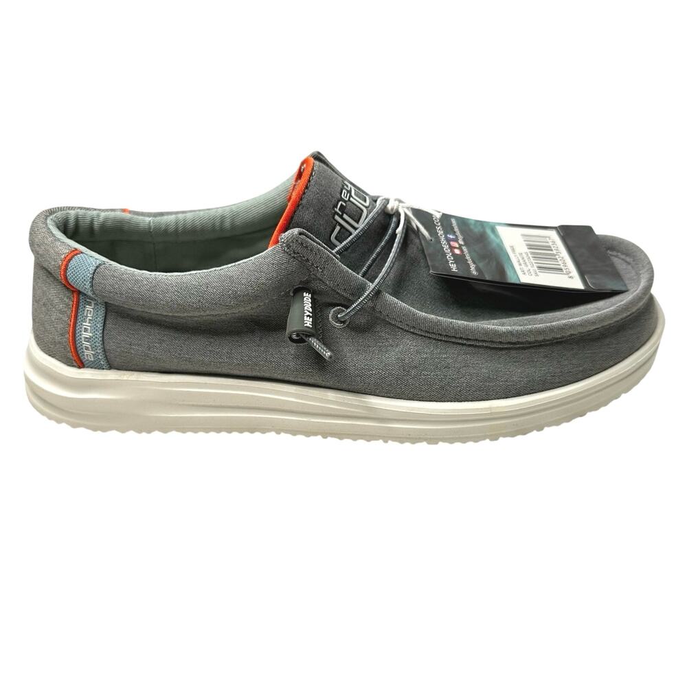 Hey Dude Men’s Wally Free Shoes Granite Gray Size 8 New w/ Tags - Picture 3 of 10